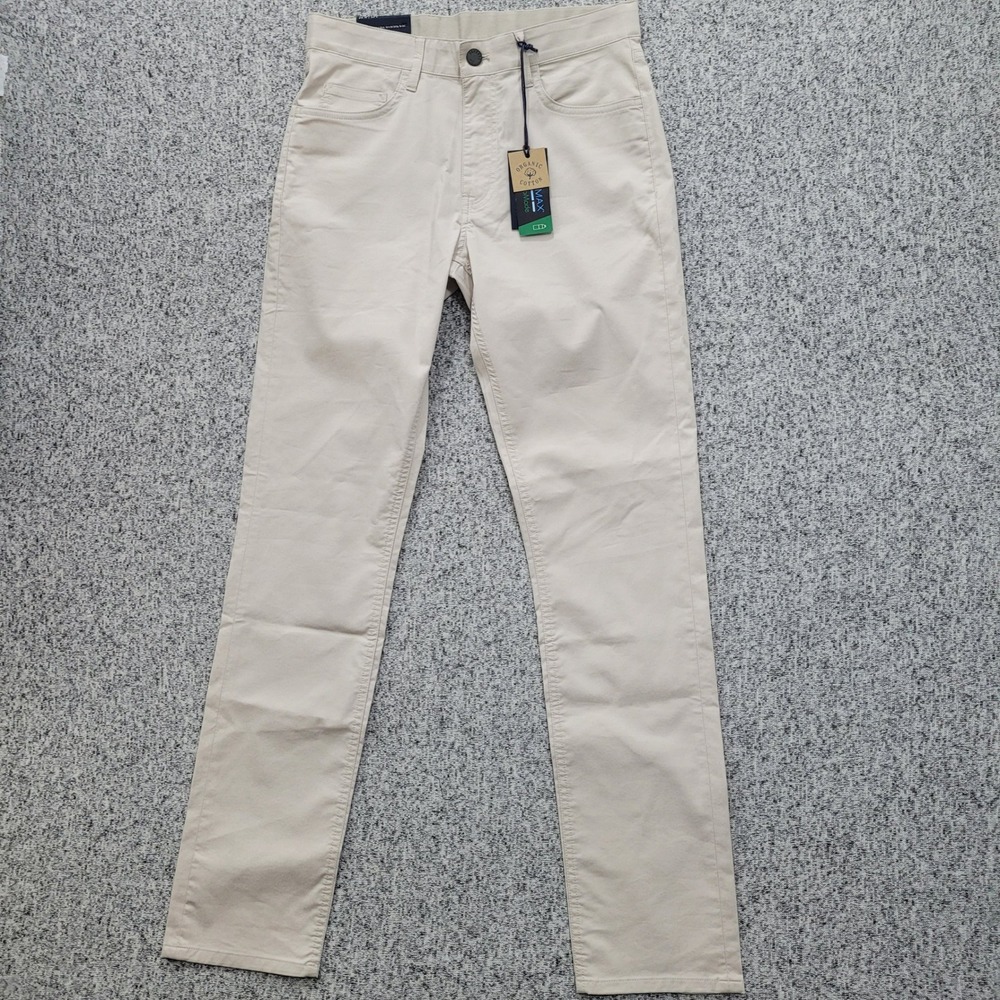 Faherty Reserve Movement 5 Pocket‎ Pant 28x32 Light Sand Organic Cotton MBF2433